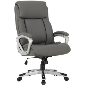 Компьютерное кресло Brabix Premium Level EX-527 (пружинный блок, рециклированная кожа, серое) 531937 в Абакане