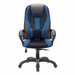 Компьютерное кресло Brabix Premium Rapid GM-102 (экокожа/ткань, черное/синее) 532106 в Абакане