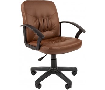 Кресло офисное CHAIRMAN 651 ЭКО коричневое в Абакане - предосмотр