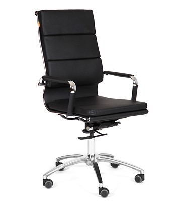 Офисное кресло CHAIRMAN 750 экокожа черная в Абакане - изображение