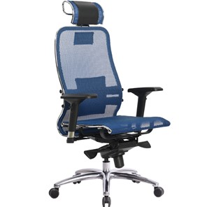 Офисное кресло Samurai S-3.04, синий в Абакане - предосмотр