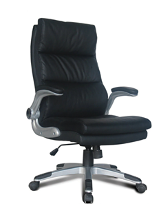 Кресло офисное BRABIX "Fregat EX-510", рециклированная кожа, черное, 530863 в Абакане - предосмотр