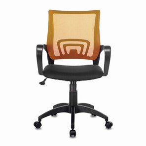 Офисное кресло Brabix Fly MG-396 (с подлокотниками, сетка, оранжевое/черное) 532084 в Абакане