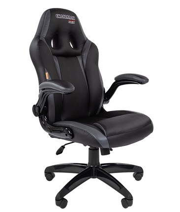 Компьютерное кресло CHAIRMAN GAME 15, цвет черный / серый в Абакане - изображение