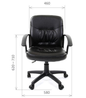 Кресло офисное CHAIRMAN 651 ЭКО коричневое в Абакане - изображение 1