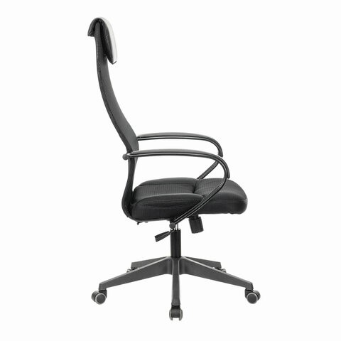 Офисное кресло Brabix Premium Stalker EX-608 PL (ткань-сетка/кожзам, черное) 532090 в Абакане - изображение 2