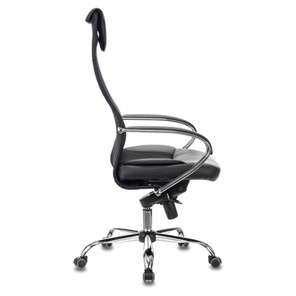 Офисное кресло Brabix Premium Stalker EX-609 PRO (хром, мультиблок, ткань-сетка/экокожа, черное) 532416 в Абакане - предосмотр 1
