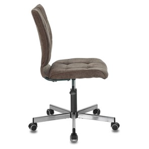 Офисное кресло Brabix Stream MG-314 (без подлокотников, пятилучие серебристое, ткань, коричневое) 532393 в Абакане - предосмотр 1