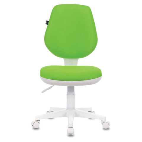Офисное кресло Brabix Fancy MG-201W (без подлокотников, пластик белый, салатовое) 532414 в Абакане - изображение 1