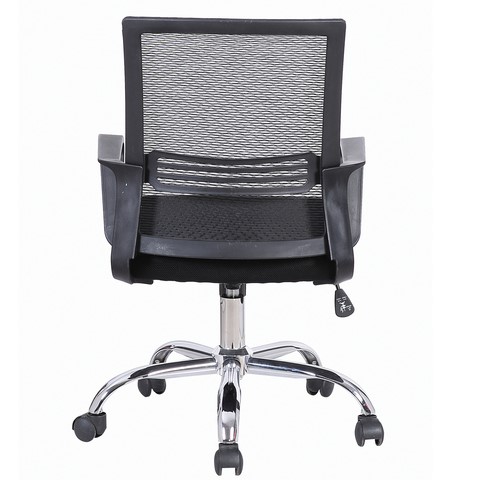 Офисное кресло Brabix Daily MG-317 (с подлокотниками, хром, черное) 531833 в Абакане - изображение 2