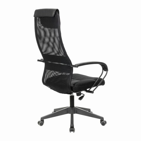 Офисное кресло Brabix Premium Stalker EX-608 PL (ткань-сетка/кожзам, черное) 532090 в Абакане - изображение 3