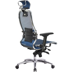 Офисное кресло Samurai S-3.04, синий в Абакане - предосмотр 3
