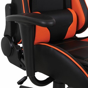 Кресло компьютерное Brabix GT Racer GM-100 (две подушки, экокожа, черное/оранжевое) 531925 в Абакане - предосмотр 9