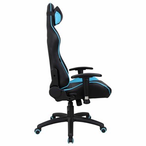 Кресло офисное Brabix GT Master GM-110 (две подушки, экокожа, черное/голубое) 531928 в Абакане - предосмотр 1