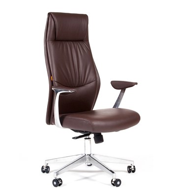 Кресло офисное CHAIRMAN Vista Экокожа премиум коричневая (vista) в Абакане - изображение