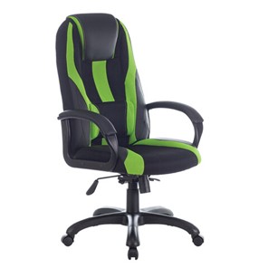 Компьютерное кресло Brabix Premium Rapid GM-102 (экокожа/ткань, черное/зеленое) 532419 в Абакане