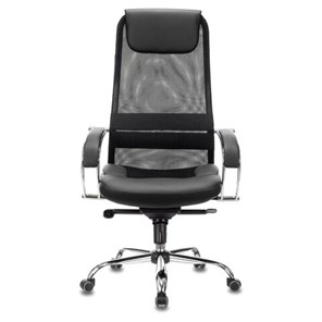 Офисное кресло Brabix Premium Stalker EX-609 PRO (хром, мультиблок, ткань-сетка/экокожа, черное) 532416 в Абакане - предосмотр