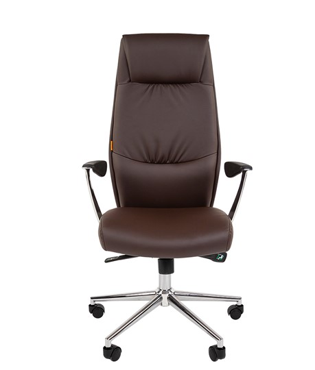 Кресло офисное CHAIRMAN Vista Экокожа премиум коричневая (vista) в Абакане - изображение 3