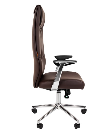 Кресло офисное CHAIRMAN Vista Экокожа премиум коричневая (vista) в Абакане - изображение 4