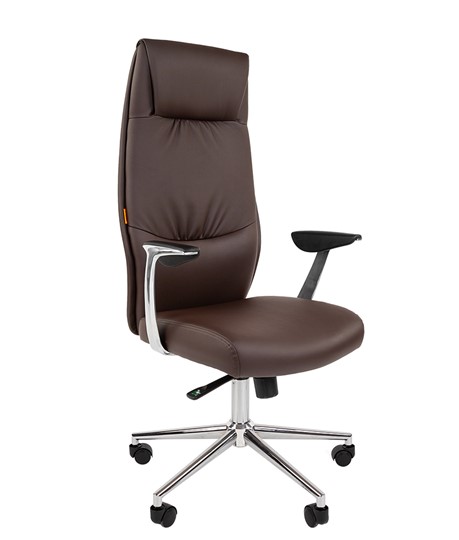 Кресло офисное CHAIRMAN Vista Экокожа премиум коричневая (vista) в Абакане - изображение 2