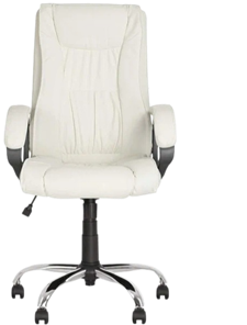 Офисное кресло ELLY (CHR68) экокожа ECO-50, белая в Абакане