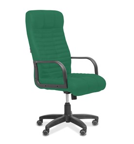 Офисное кресло для руководителя Атлант, ткань TW / зеленая в Абакане