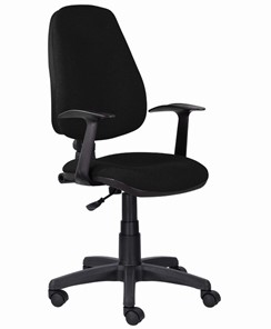 Офисное кресло Brabix Comfort MG-321, регулируемая эргономичная спинка, ткань, черное в Абакане