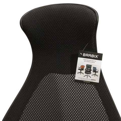 Кресло Brabix Premium Genesis EX-517 (пластик черный, ткань/экокожа/сетка черная)   531574 в Абакане - изображение 9
