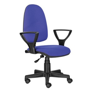 Компьютерное кресло Brabix Prestige Ergo MG-311 (регулируемая эргономичная спинка, ткань, черно-синее) 531876 в Абакане