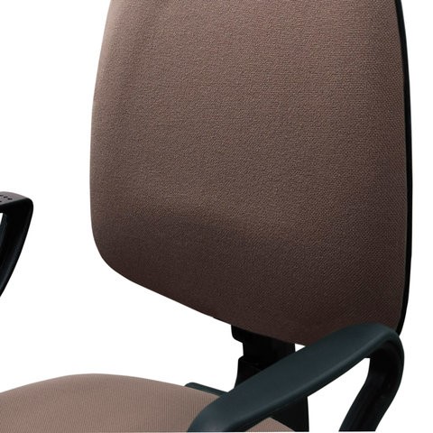Компьютерное кресло Brabix Prestige Ergo MG-311 (регулируемая эргономичная спинка, ткань, коричневое) 531875 в Абакане - изображение 4