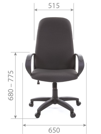Офисное кресло CHAIRMAN 279 JP15-1 черно-серый в Абакане - изображение 4