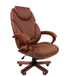 Офисное кресло CHAIRMAN 406, коричневый в Абакане