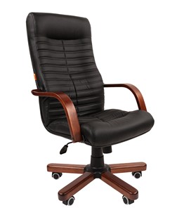 Офисное кресло CHAIRMAN 480 WD, экокожа, цвет черный в Абакане