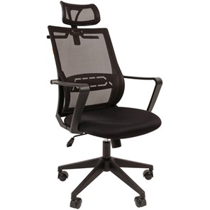 Компьютерное кресло CHAIRMAN 545 сетка/ткань черный в Абакане