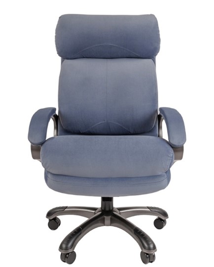 Офисное кресло CHAIRMAN HOME 505, велюр голубое в Абакане - изображение 3