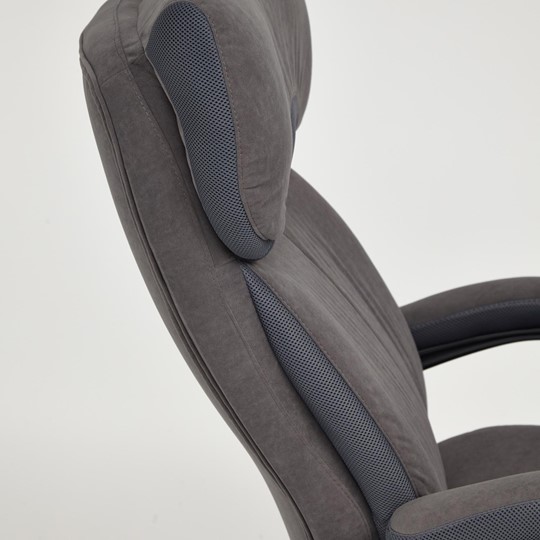 Кресло компьютерное DUKE флок/ткань, серый/серый, 29/TW-12 арт.14039 в Абакане - изображение 10