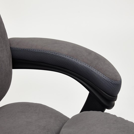 Кресло компьютерное DUKE флок/ткань, серый/серый, 29/TW-12 арт.14039 в Абакане - изображение 13