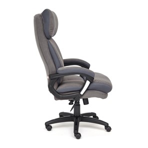 Кресло компьютерное DUKE флок/ткань, серый/серый, 29/TW-12 арт.14039 в Абакане - предосмотр 2