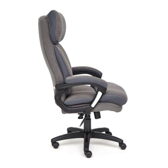 Кресло компьютерное DUKE флок/ткань, серый/серый, 29/TW-12 арт.14039 в Абакане - изображение 2