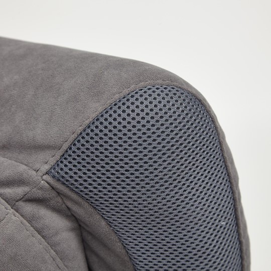 Кресло компьютерное DUKE флок/ткань, серый/серый, 29/TW-12 арт.14039 в Абакане - изображение 20