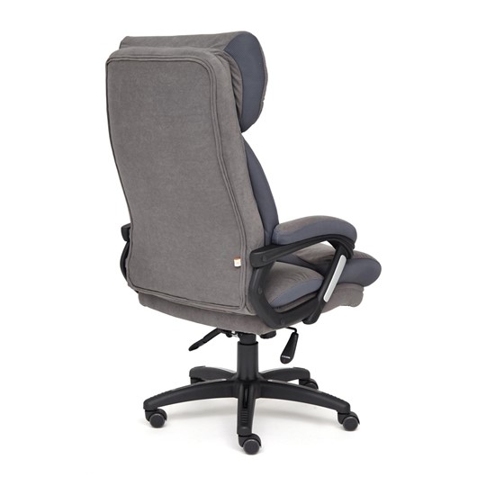 Кресло компьютерное DUKE флок/ткань, серый/серый, 29/TW-12 арт.14039 в Абакане - изображение 3