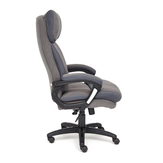 Кресло компьютерное DUKE флок/ткань, серый/серый, 29/TW-12 арт.14039 в Абакане - изображение 5