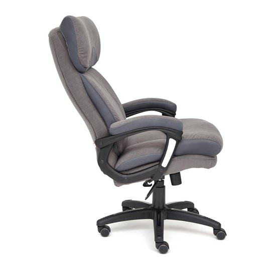 Кресло компьютерное DUKE флок/ткань, серый/серый, 29/TW-12 арт.14039 в Абакане - изображение 8