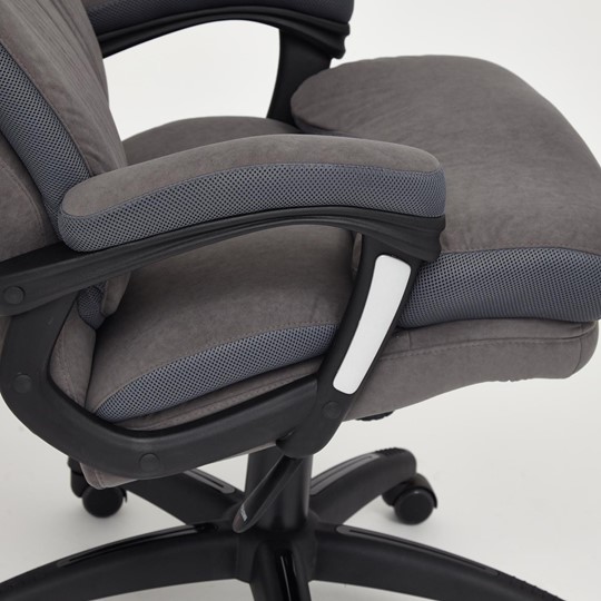 Кресло компьютерное DUKE флок/ткань, серый/серый, 29/TW-12 арт.14039 в Абакане - изображение 9