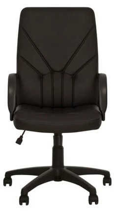 Офисное кресло MANAGER (PL64) экокожа ECO-30, черная в Абакане - изображение