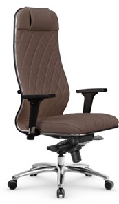 Кресло офисное Мetta L 1m 40M/2D Infinity Easy Clean (MPES) мультиблок, нижняя часть 17838 коричневый в Абакане - предосмотр