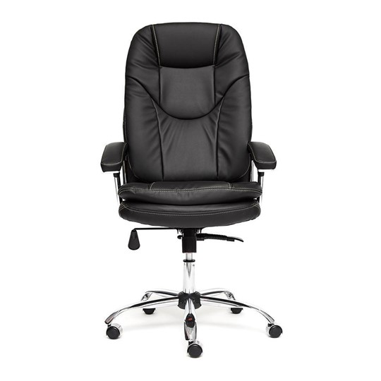 Компьютерное кресло SOFTY LUX кож/зам, черный, арт.12902 в Абакане - изображение 2