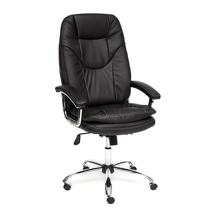 Компьютерное кресло SOFTY LUX кож/зам, черный, арт.12902 в Абакане - изображение