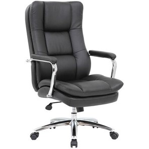 Офисное кресло BRABIX PREMIUM "Amadeus EX-507", экокожа, хром, черное, 530879 в Абакане