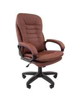 Офисное кресло CHAIRMAN 795 LT, экокожа, цвет коричневый в Абакане